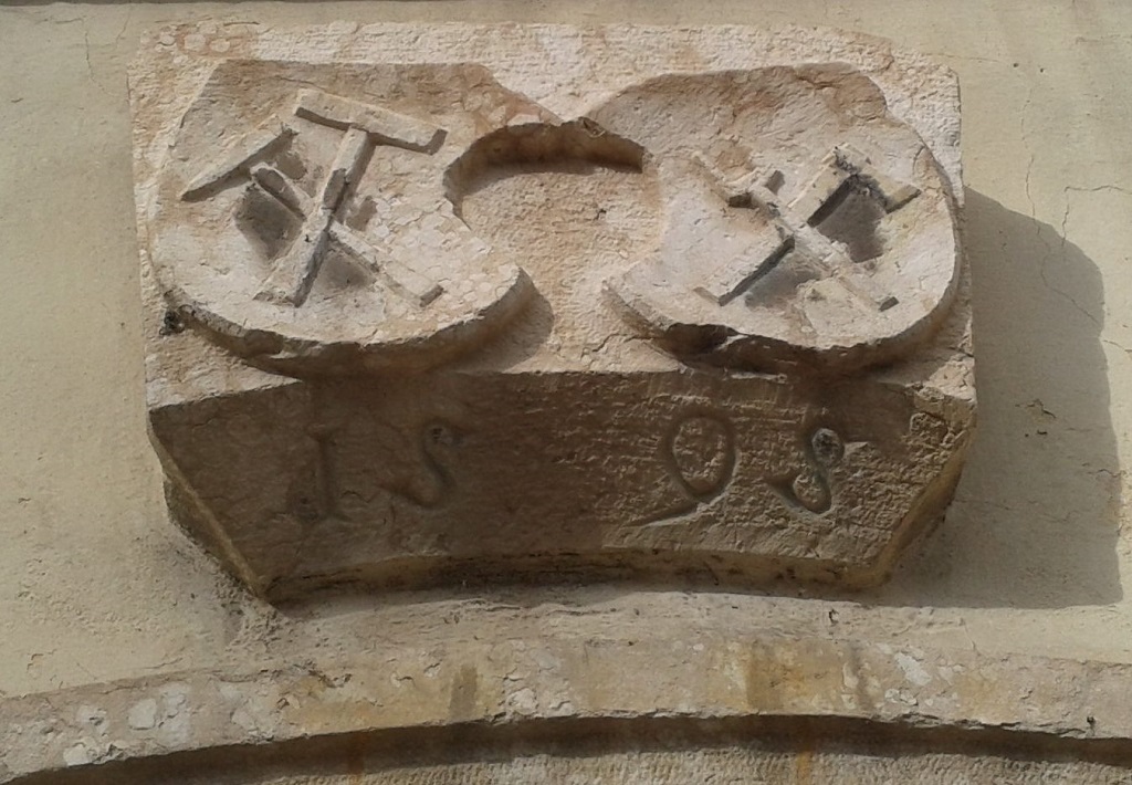 Wappen der Bergwerksbruderschaft in Pergine