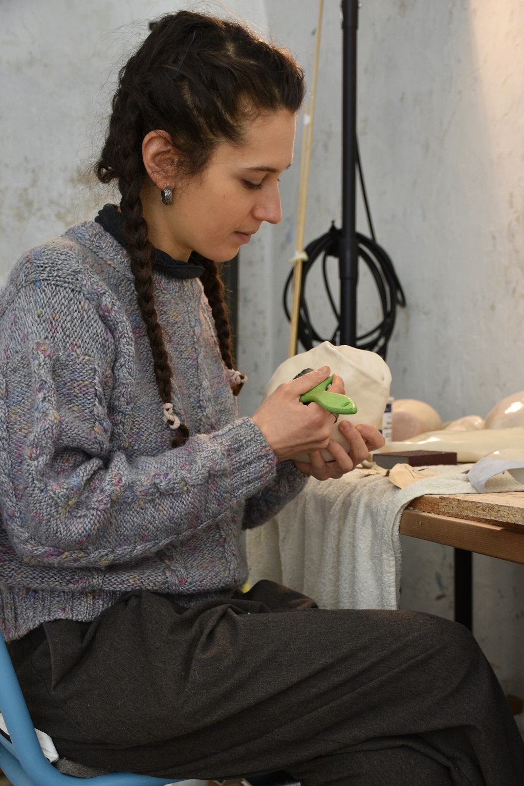 Samira Mosca in ihrem Atelier der FRAUENfeste